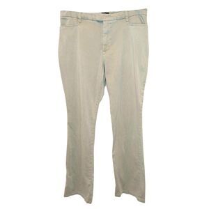 Lee Riders Super Soft Khaki Boot Cut Pants Size 14L Minimalist Stylish Casual